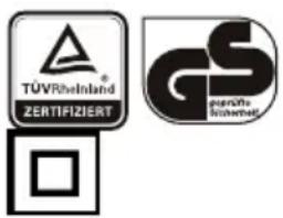 TÜVRheinland® ZERTIFIZIERT GS geniöfte Konzwechsel
