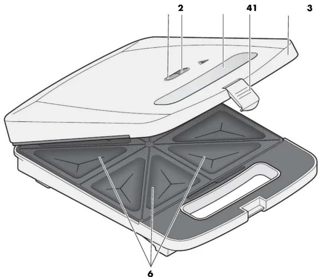 SILVERCREST SSWM 1400 A1 - SANDWICHMAKER - 9