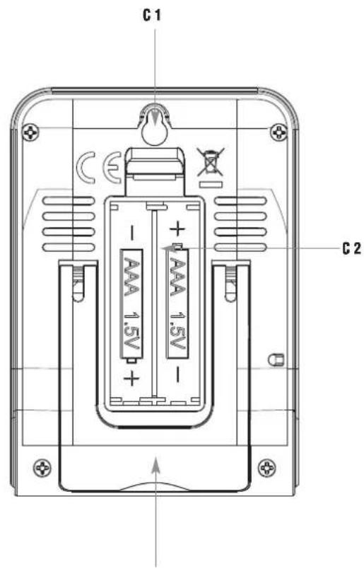 C 1 CE - AAA 1.5V + AAA 1.5V - C 2
