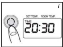 SET TEMP ROOM TEMP. TIME 20:30