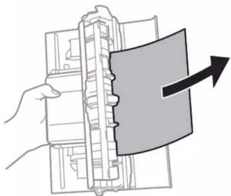 EPSON EcoTank ET-2700 - Sådan fjernes fastklemt papir fra Bageste läge - 1