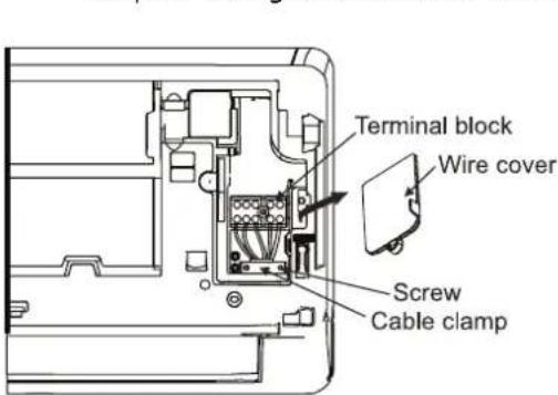 Terminal block Wire cover Screw Cable clamp