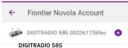 Frontier Nuvola Account DIGITRADIO 585 002261736fec DIGITRADIO 585