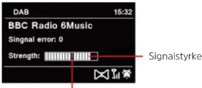 DAB 15:32 BBC Radio 6Music Singnal error: 0 Strength: Signalstyrke