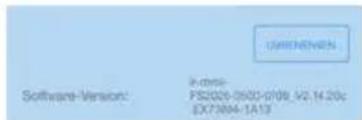 Software-Version: P-03a- PS2026-0502-0708_4/2_14.20c EX7384-1A13