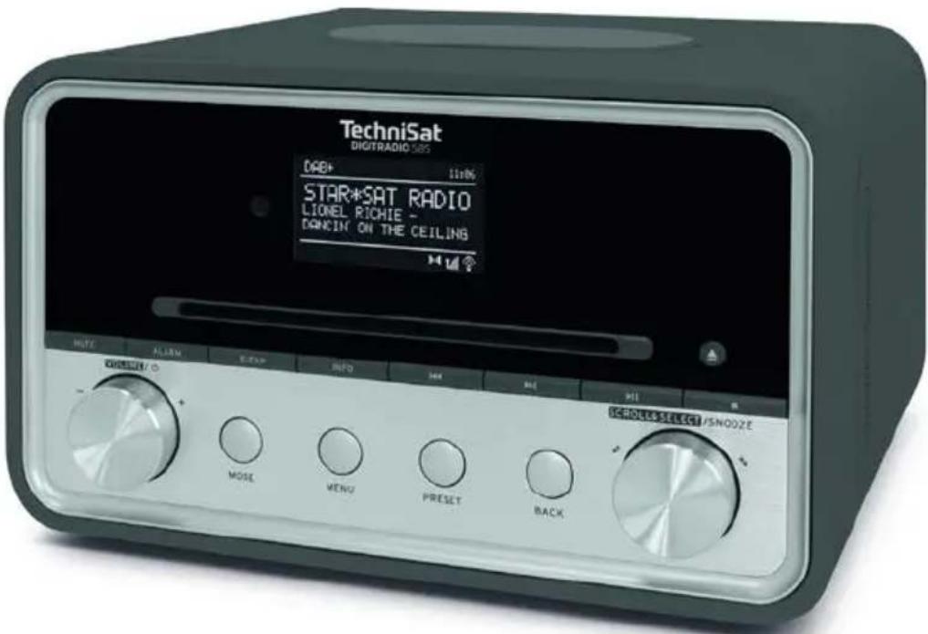 TechniSat DIGITRADIO SBS DAB+ 11% STAR*SAT RADIO LIONEL RICHIE - DANCIN ON THE CEILING 14 14 14 NOTE ALIAM EXP INFO M40 M41 M42 CIRCUEN / O MOSO MENU PRESET BACK ICROLL& SELECT / SNODZE