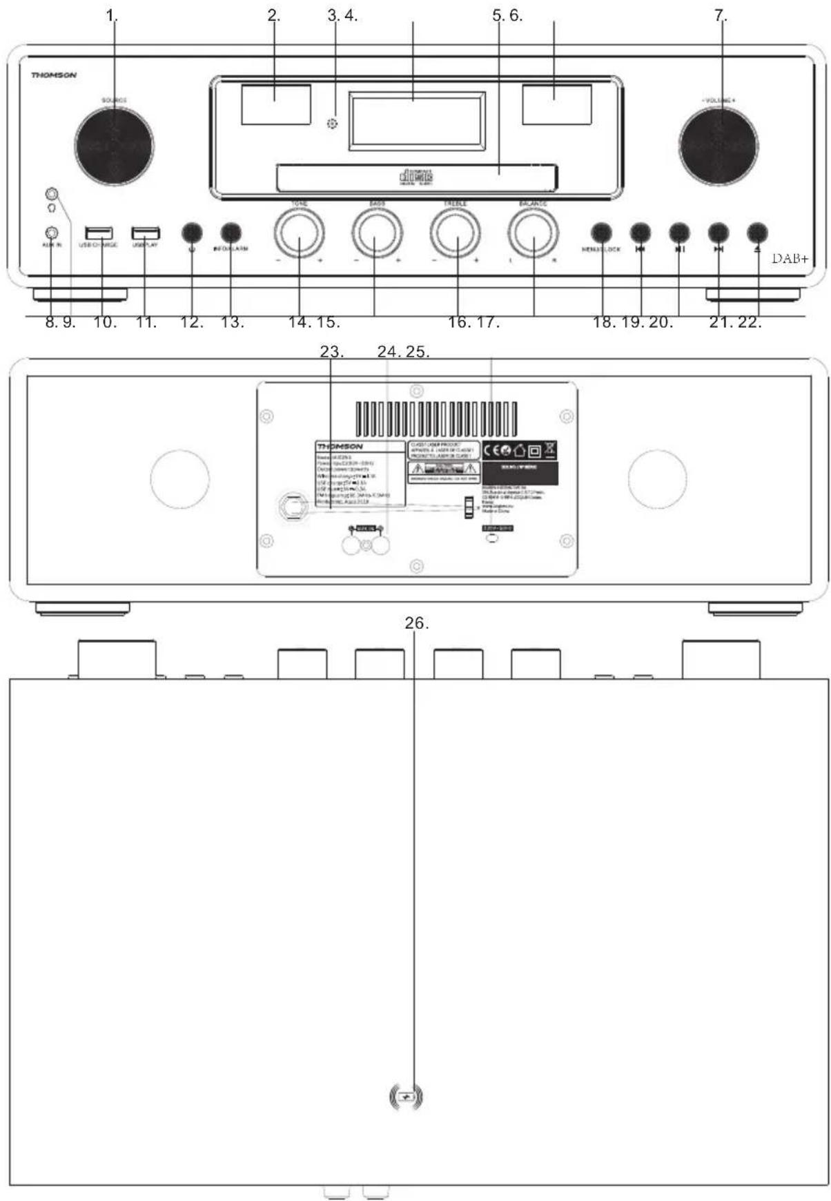THOMSON MIC255IDABBT - Co je v balení - 1
