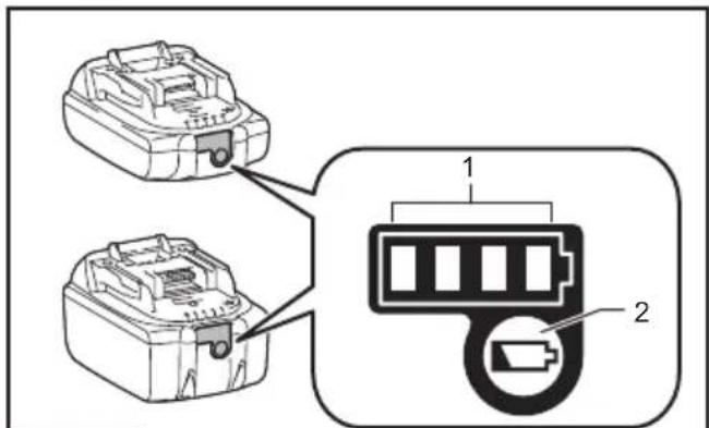 Diagram showing two connected electronic components with labeled parts 1 and 2, likely illustrating a power or signal connection.