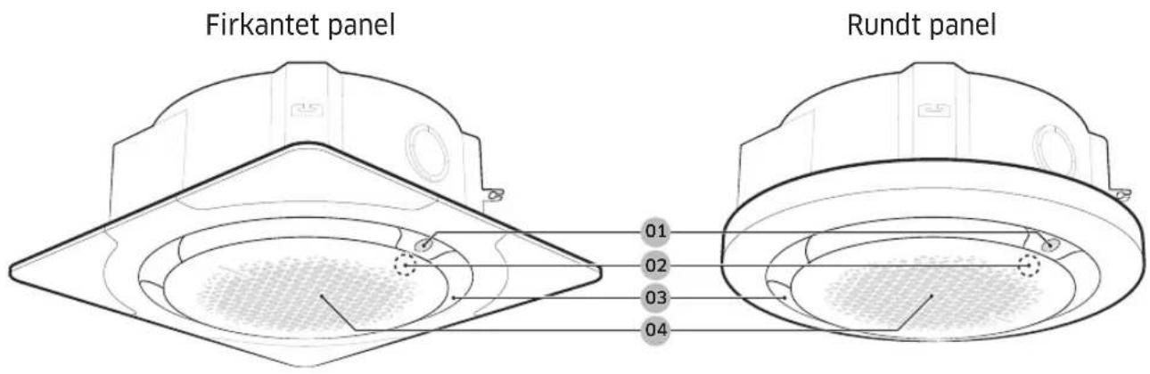 SAMSUNG AM140KN4DEH - Oversigt over indendørsenhed - 1