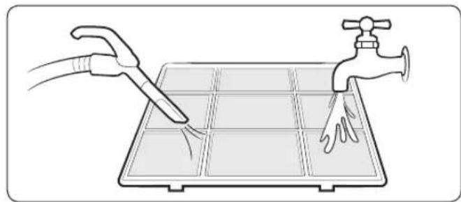 SAMSUNG AC120NN4DKH/EU - Rengøring af luftfilteret - 1