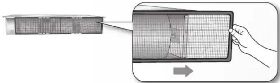 SAMSUNG AC071MNMDKH/EU - Rensning af luftfilter - 1