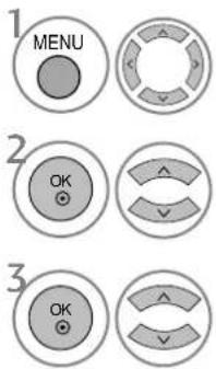 1 MENU 2 OK 3 OK