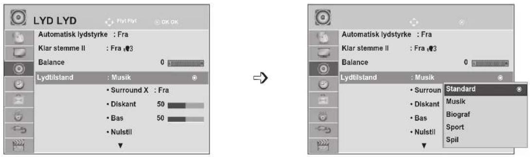 LG M2762DP - TILSTAND FOR FORVALGTE LYDINDSTILLINGER - 1