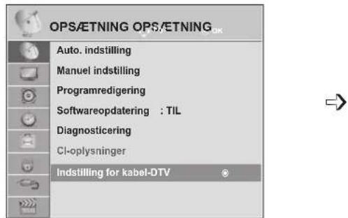 LG M2762DP - INDSTILLING FOR KABEL-DTV (KUN I KABELTILSTAND) - 1