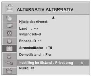 LG M2762DP - INDSTILLING FOR TILSTAND - 1