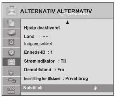 LG M2762DP - INITIALISERING (GENDANNELSE AF DE OPRINDELIGE FABRIKSINDSTILLINGER) - 1