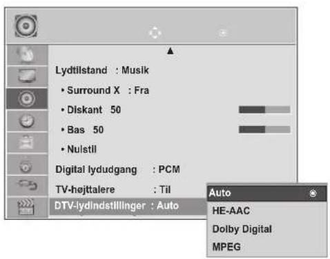 LG M2762DP - DTV-LYDINDSTILLING (KUN I DIGITAL TILSTAND) - 2