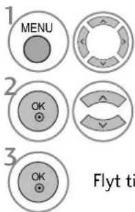1 MENU 2 OK 3 OK Flyt ti