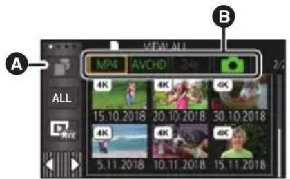 PANASONIC HC-V808 - Afspilning af film/billeder - 2