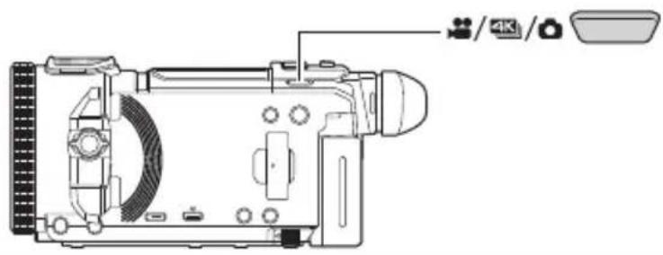 PANASONIC HC-V808 - Sådan skifter du mellem filmoptagelsesfunktion og billedoptagelsesfunktion - 1