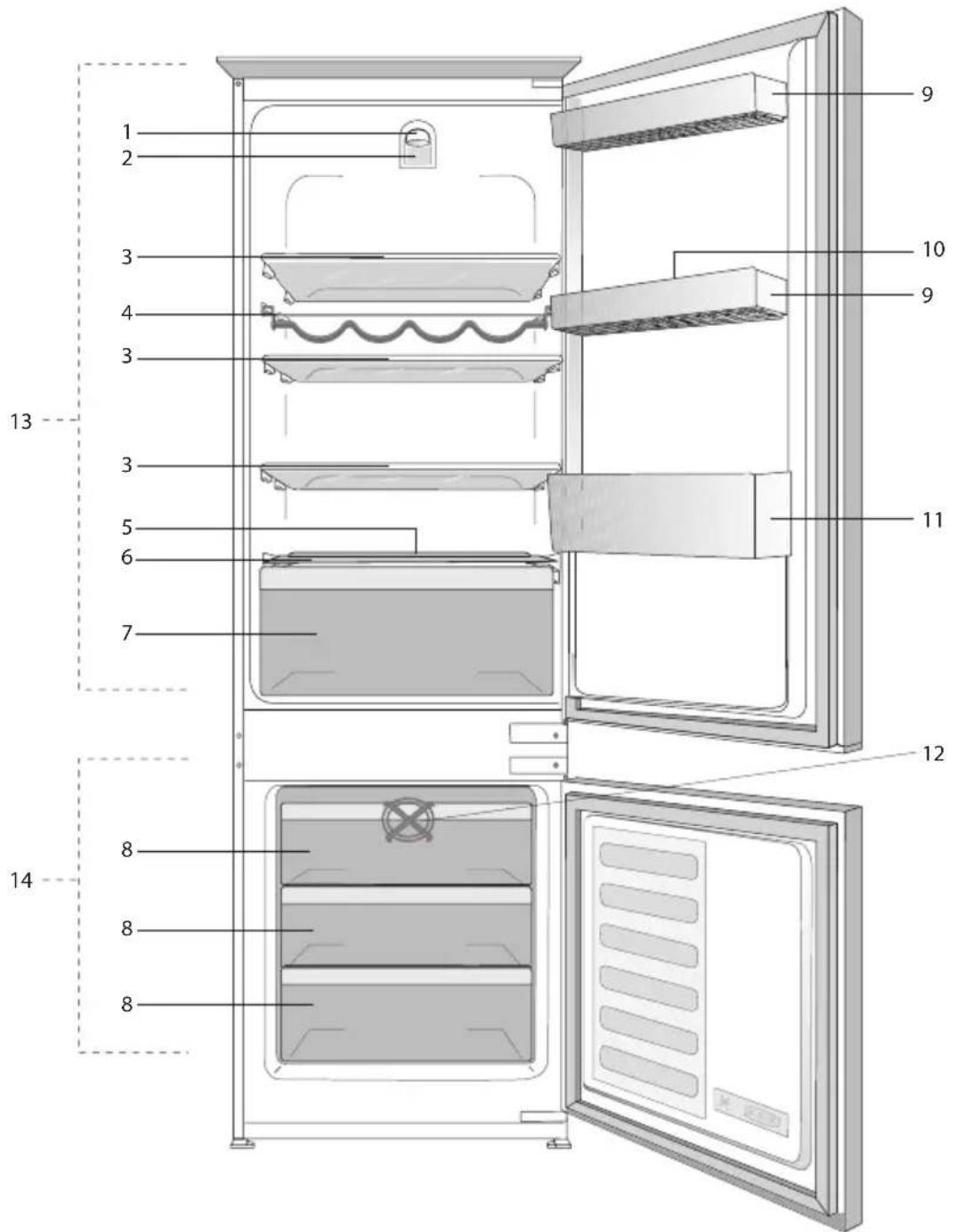 BEKO BCHA275K4SN - Ditt kylskåp - 1