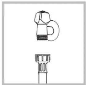 Hotpoint Ariston FMG 743 B - Aansluiting van de watertoevoerbuis - 1
