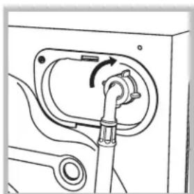 Hotpoint Ariston FMG 743 B - Aansluiting van de watertoevoerbuis - 2