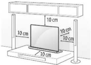LG OLED65W7V - Montering på et bord - 1