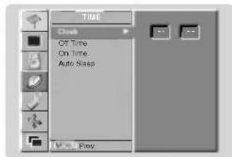 TIME Check Off Time On Time Auto Sleep Prev