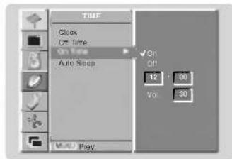 TIME Clock On Time Auto Sleep Play 12 00 Vx 30