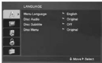 LG DVX276 - Oprindelige indstillinger - 1