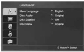 LG DVX276 - LANGUAGE (SPROG) - 1