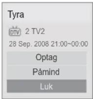 Tyra DTV 2 TV2 28 Sep. 2008 21:00~00:00 Optag Pámind Luk