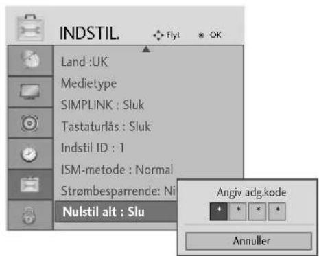 LG 50PG3000 - (gendannelse af de oprindelige fabriksindstillinger) - 3