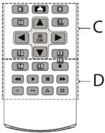 8 9 10 11 OK 12 13 14 15 16 D C D
