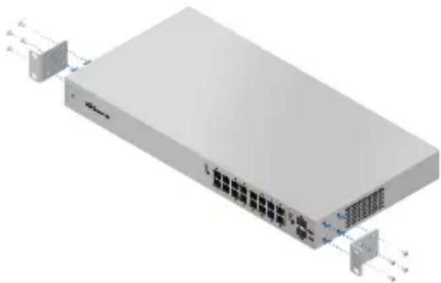 3D rendering of a network switch device with ports and connectors (no text or symbols visible)