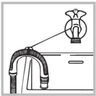 INDESIT IWTE 71282 C ECO EU - Connecting the drain hose - 2