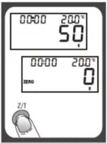 00:00 20.0°C 5.0 00:00 20.0°C ZERO 0 Z/T