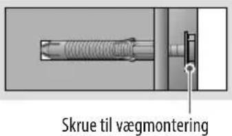 Skrue til vægmontering