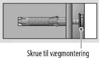 Skrue til vægmontering
