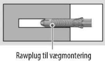 Rawplug til vægmontering