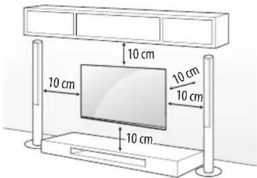 LG OLED55CX6LA - Montering på væggen - 1