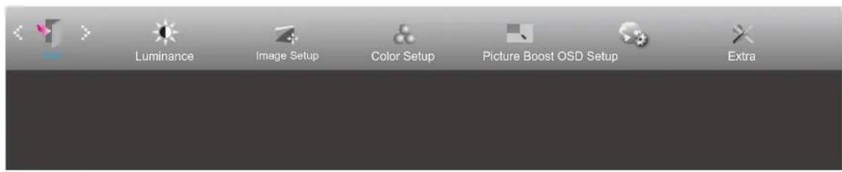 Luminance Image Setup Color Setup Picture Boost OSD Setup Extra