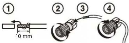 ① 10 mm ② ③ ④