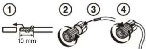 ① 10 mm ② ③ ④