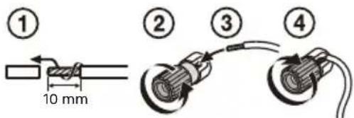 ① 10 mm ② ③ ④