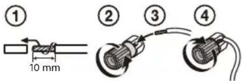 ① 10 mm ② ③ ④
