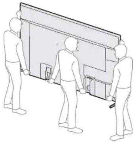 SONY Bravia KD-75ZH8 - Laitteen kuljettaminen ja siirtäminen - 1