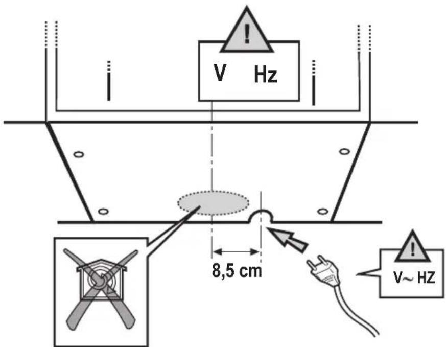 V Hz 8,5 cm V~Hz