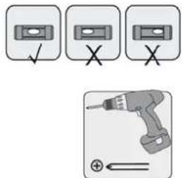Diagram showing three tool icons with check and cross symbols, alongside a screwdriver icon with plus and minus arrows.